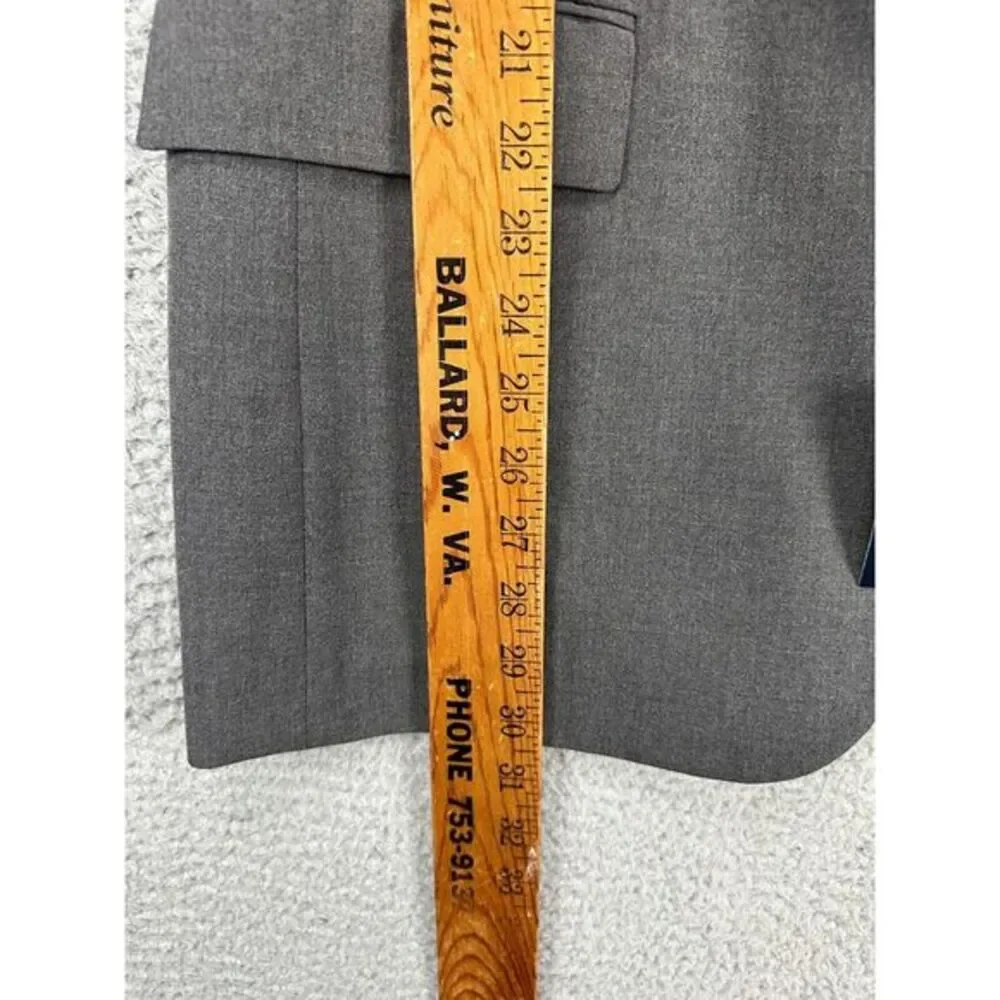 J.Crew Blazer Men 44L Thomson Gray Performance 4-Way Stretch Sport Coat Suit NEW